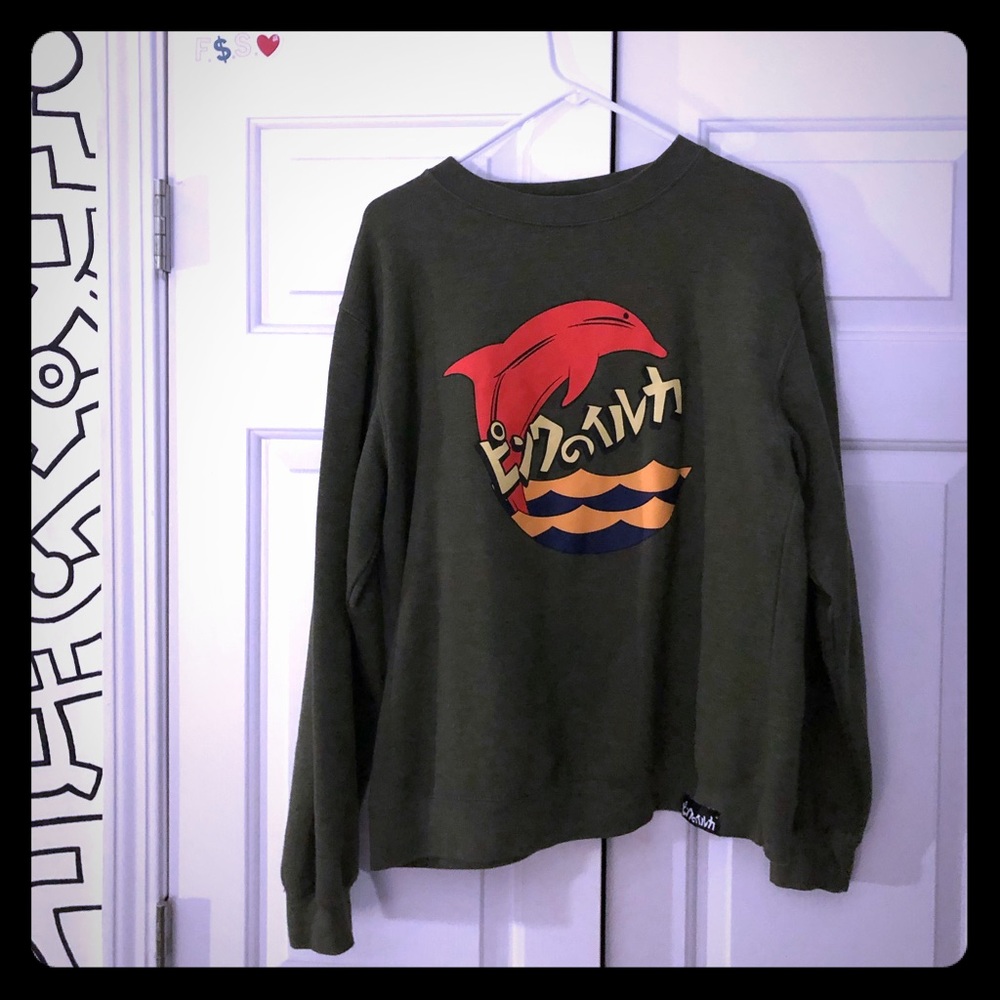 Pink dolphin crew neck